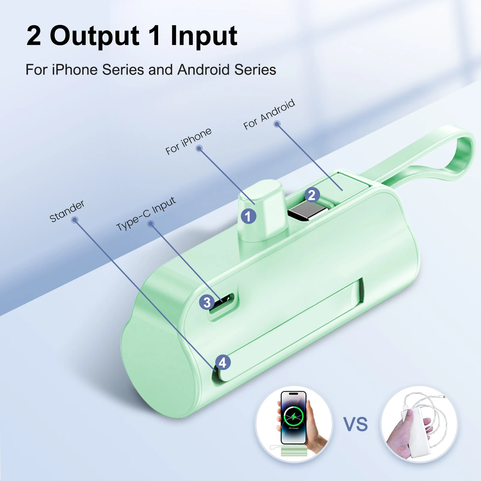 Mini Power Bank Portable 4500mAh - Image 4