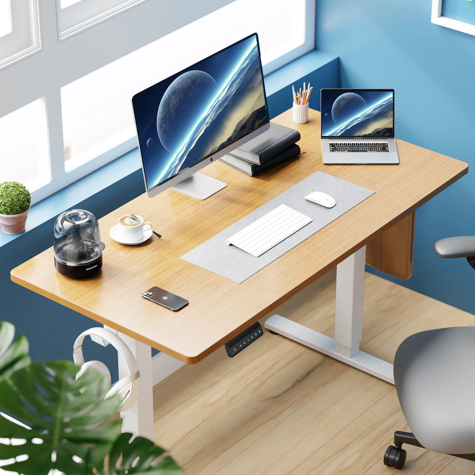 JHK Electric Standing Desk Height Adjustable - Image 6