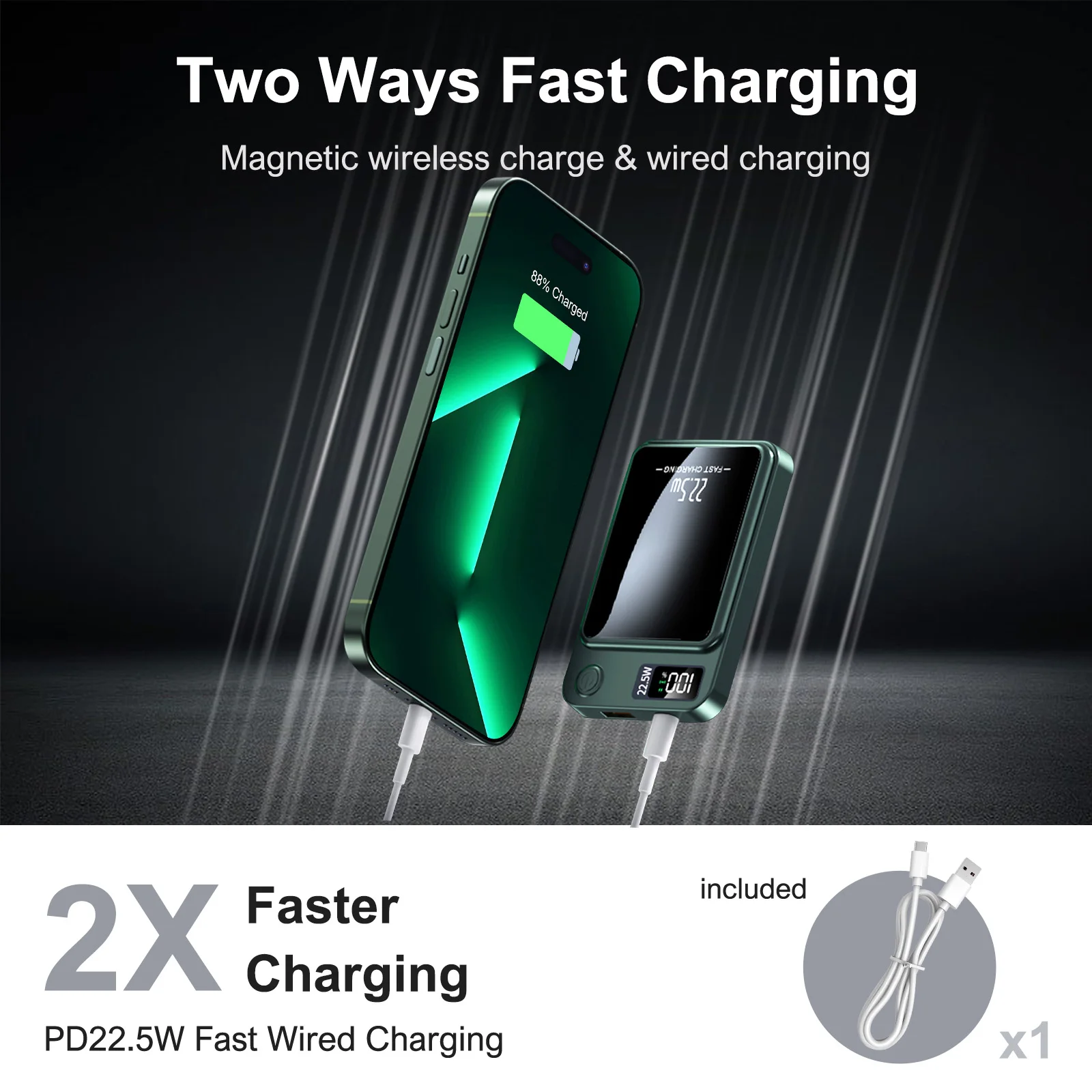 Magnetic Power Bank Wireless 10000Ah - Image 4